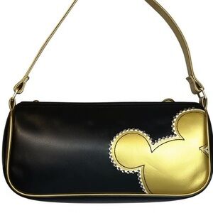 Disney Black and Gold Mickey Shoulder Bag